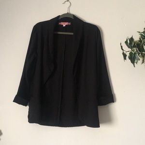 Oversized Black 3/4 sleeve Blazer